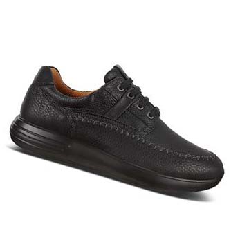 Men's Ecco Soft 7 Runner Seawalker Sneakers Black | USA 634EBC